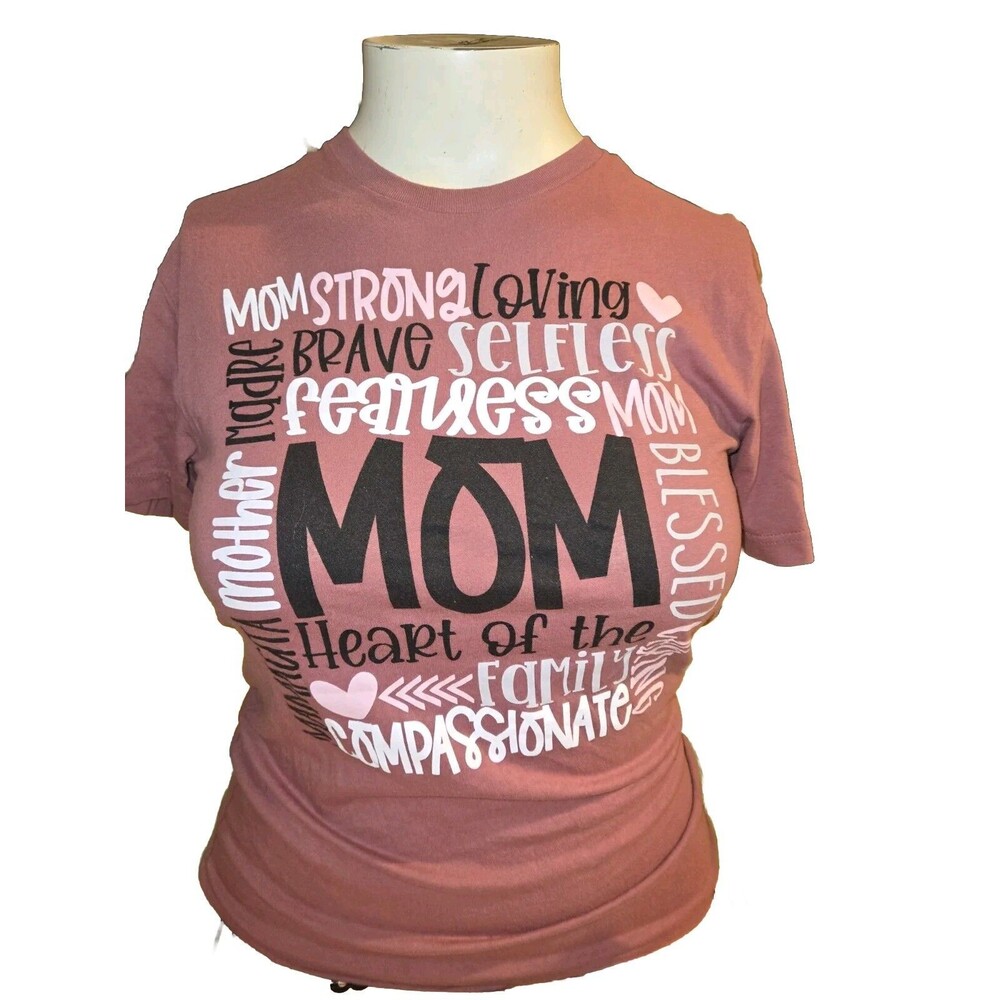 Love In Faith Womens Shirt Size S Small Blessed Tshirt Mom Heart of The Family